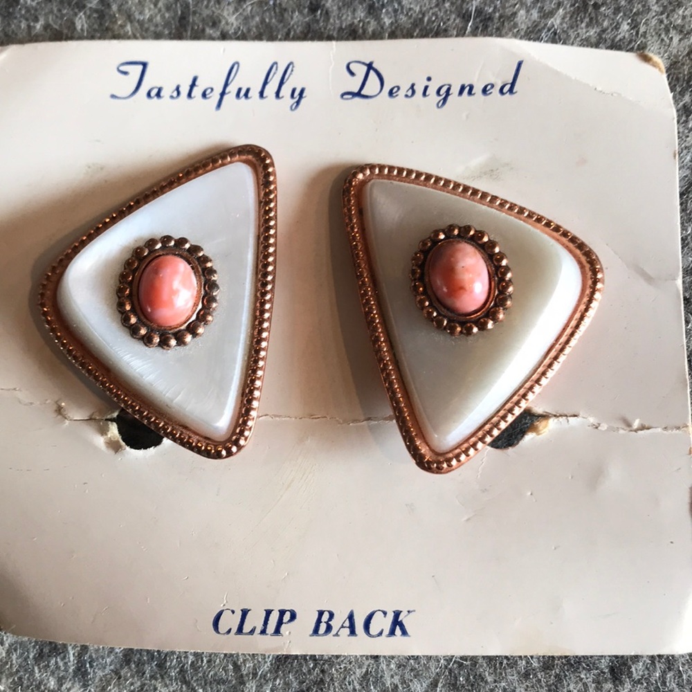 Pearl & Pink Turquoise Earrings